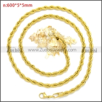 Stainless Steel Chain Neckalce n003086GW5