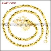 Stainless Steel Chain Neckalce n003086GW6