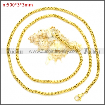Stainless Steel Chain Neckalce n003088GW3