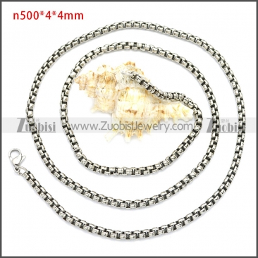 Stainless Steel Chain Neckalce n003088SHW4