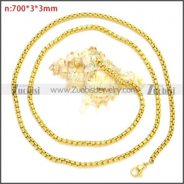 Stainless Steel Chain Neckalce n003089GW3