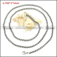 Stainless Steel Chain Neckalce n003089SHW3