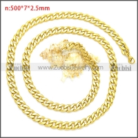 Stainless Steel Chain Neckalce n003090GW7