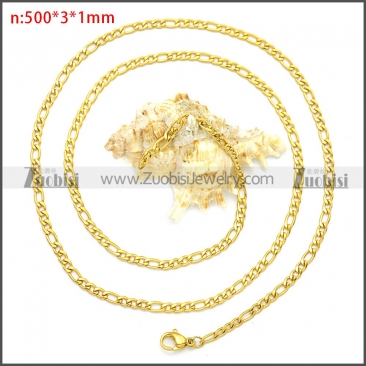 Stainless Steel Chain Neckalce n003092GW3