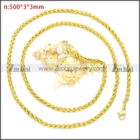 Stainless Steel Chain Neckalce n003094GW3