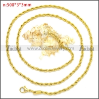 Stainless Steel Chain Neckalce n003096GW3