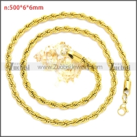 Stainless Steel Chain Neckalce n003096GW6