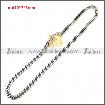 Stainless Steel Chain Neckalce n003142SA2