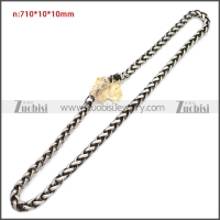 Stainless Steel Chain Neckalce n003143SA1