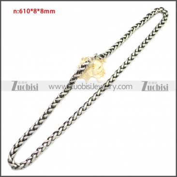 Stainless Steel Chain Neckalce n003143SA2