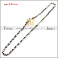 Stainless Steel Chain Neckalce n003143SA3