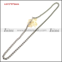 Stainless Steel Chain Neckalce n003143SA4