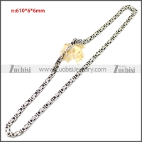 Stainless Steel Chain Neckalce n003147SA4