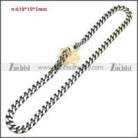 Stainless Steel Chain Neckalce n003148SA3