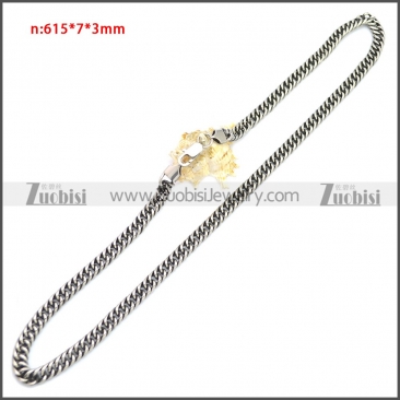 Stainless Steel Chain Neckalce n003149SA2