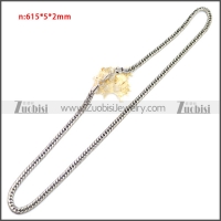 Stainless Steel Chain Neckalce n003149SA4