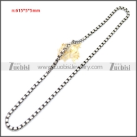 Stainless Steel Chain Neckalce n003150SA2