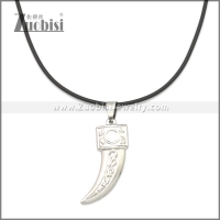 Rubber Necklace W Stainless Steel Clasp n003175HS2