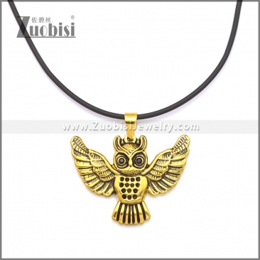 Rubber Necklace W Stainless Steel Clasp n003178HG1