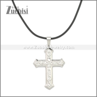 Rubber Necklace W Stainless Steel Clasp n003179HS2