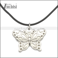 Rubber Necklace W Stainless Steel Clasp n003183HS