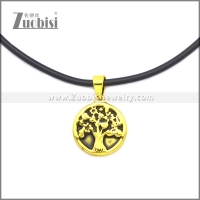 Rubber Necklace W Stainless Steel Clasp n003186HG