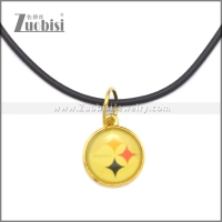 Rubber Necklace W Stainless Steel Clasp n003197HG