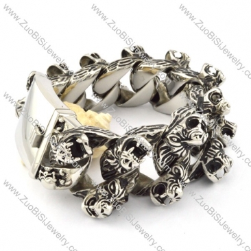 beauteous nonrust steel  Biker Bracelets for Mens - b000708