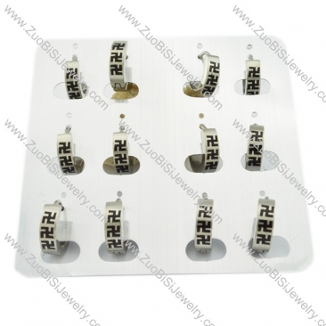 practical 316L Stainless Steel Cutting Earring for Ladies - e000325