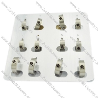 functional Stainless Steel laser four clover Cutting Earring for Ladies - e000330