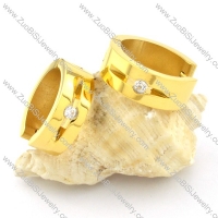 remarkable gold plated nonrust steel Cutting Earrings for Women - e000349