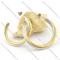 wonderful 2 tones Stainless Steel lines Earrings for Women - e000351