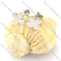 attractive Stainless Steel four-leaf clover Cutting Earrings for Women - e000354