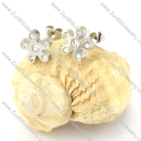 remarkable Steel flower Cutting Earrings for Women - e000355
