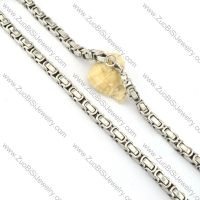 economic noncorrosive steel Stamping Necklaces - n000148
