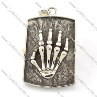 beauteous Stainless Steel human finger skeleton Pendants for men & bikers - p000482