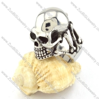 good quality noncorrosive steel calvous Skull Ring with punk style for Motorcycle bikers - r000511