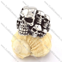 wonderful Stainless Steel Skull Ring with punk style for Motorcycle bikers - r000514