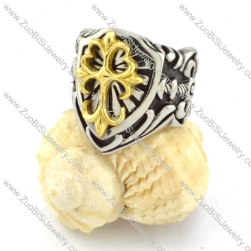 top quality oxidation-resisting steel Biker Ring with punk style for Motorcycle bikers in 2 tones -r000519