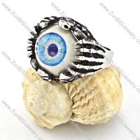 practical Stainless Steel Evil Eye Ball Ring with punk style for Motorcycle bikers - r000527