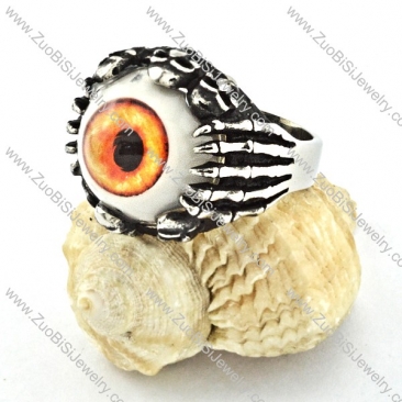 good Steel Eyeball Ring with punk style for Motorcycle bikers - r000528