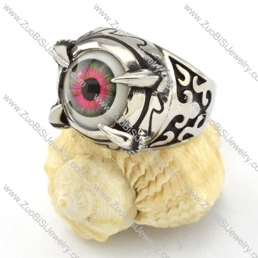 great noncorrosive steel Purple Eyeball Ring with punk style for Motorcycle bikers - r000538
