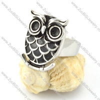 brilliant oxidation-resisting steel Owl Ring with punk style for Motorcycle bikers - r000541