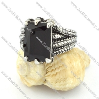 beauteous 316L Steel Stone Ring in Claw Shaped for Motorcycle bikers - r000542