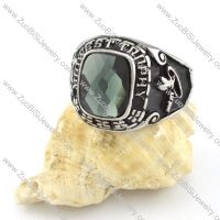good-looking 316L Stone Ring with punk style for Motorcycle bikers - r000545