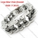 Wholsale Men's Heavy Silver Black Polishing Motorbike Chain Bracelet -b000627-11