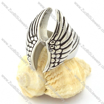 Double Wing Stainless Steel Rings -r000643
