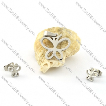 Butterfly Jewelry Sets of Pendant and Earring -s000456