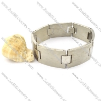 Fashion Unisex Rubber Bracelet in Steel Metal -b000946