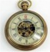 Antique Mechanical Pocket Watch with chain -pw000395